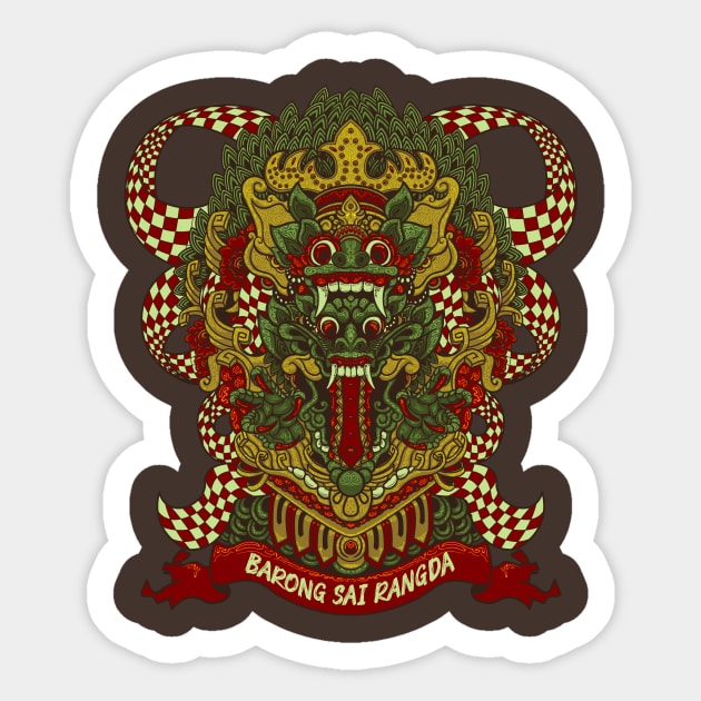 Barong Sticker by RyudiBlack